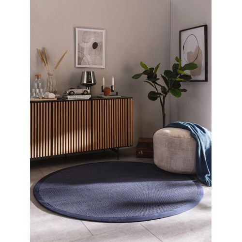 Tapis Sisal Sana Bleu 150 Cm Rond