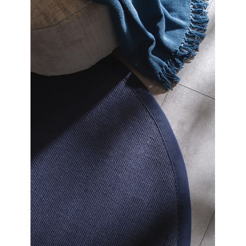 Tapis Sisal Sana Bleu 150 Cm Rond