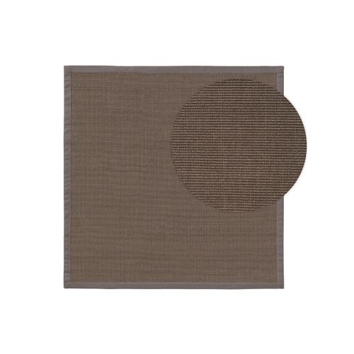 Tapis Sisal Sana Gris 200x200 Cm