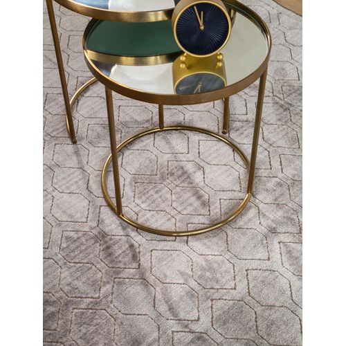 Tapis Daisy Gris 66x110 Cm