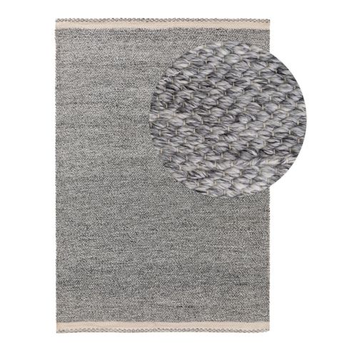Tapis Fabriqué à Partir De Matériaux Recyclés Kiah Gris 200x300 Cm