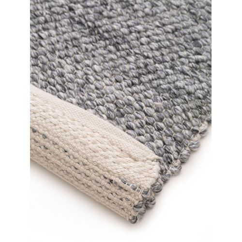 Tapis Fabriqué à Partir De Matériaux Recyclés Kiah Gris 80x150 Cm