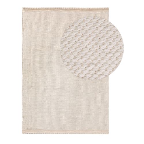 Tapis Fabriqué à Partir De Matériaux Recyclés Kiah Crème 160x230 Cm