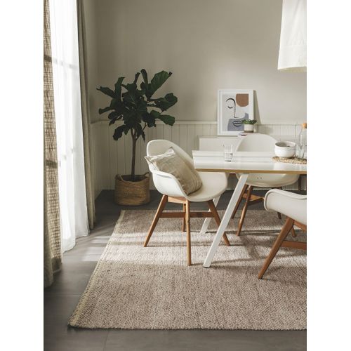 Tapis Fabriqué à Partir De Matériaux Recyclés Kiah Crème/taupe 120x170 Cm