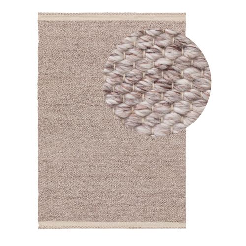 Tapis Fabriqué à Partir De Matériaux Recyclés Kiah Crème/taupe 120x170 Cm