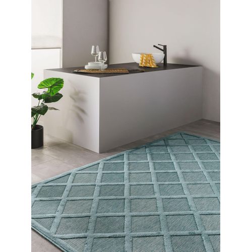 Tapis D'extérieur Et Intérieur Bonte Turquoise 1 200x290 Cm