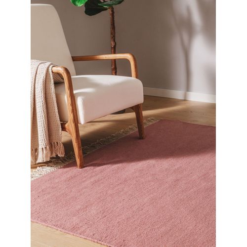 Tapis De Laine Liv Rose 80x150 Cm
