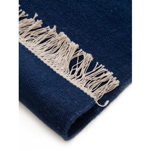 Tapis De Laine Liv Bleu Foncé 140x200 Cm