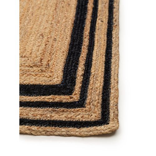 Tapis De Jute Jutta Noir 120x170 Cm