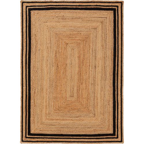 Tapis De Jute Jutta Noir 120x170 Cm