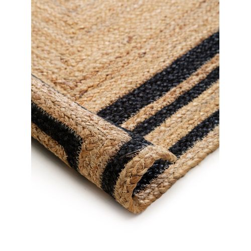 Tapis De Jute Jutta Noir 120x170 Cm