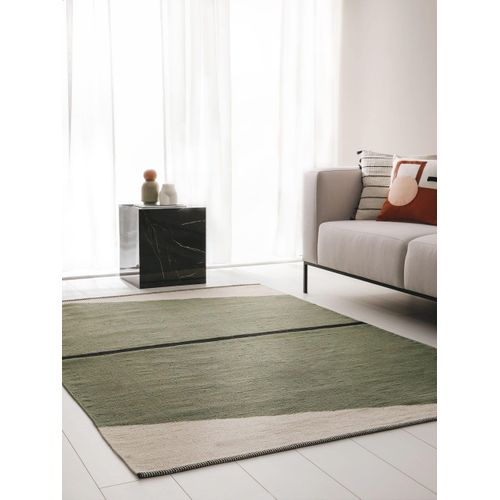 Tapis En Coton Lenny Vert 60x100 Cm