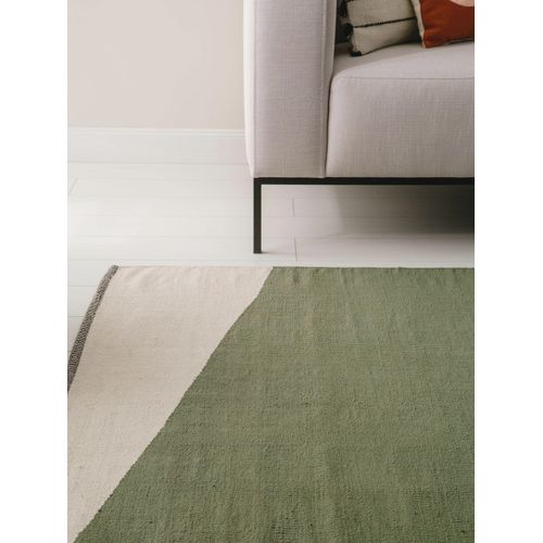 Tapis En Coton Lenny Vert 60x100 Cm