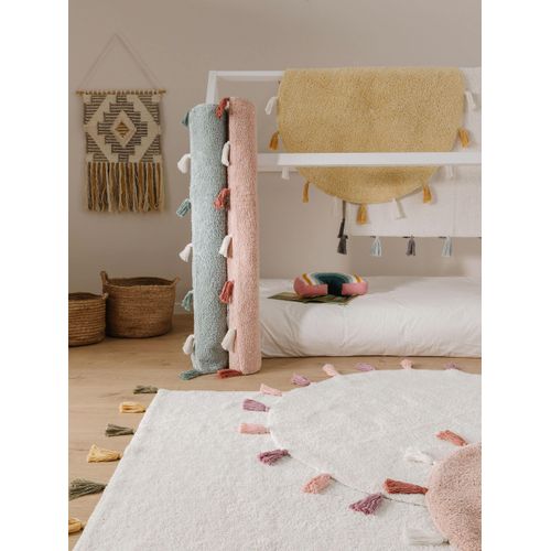 Tapis Lavables Pour Enfants Malu Rose  80 Cm Rond