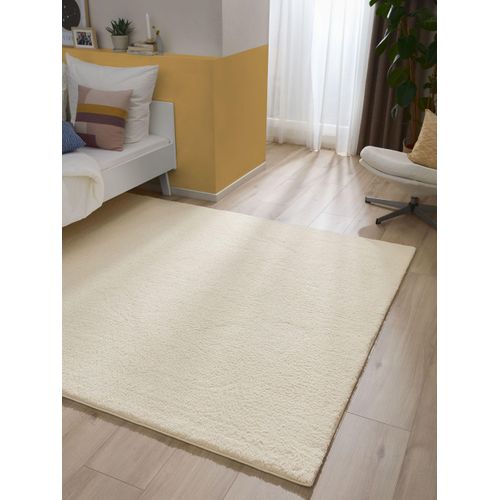 Tapis à Poils Longs Soda Blanc 140x200 Cm