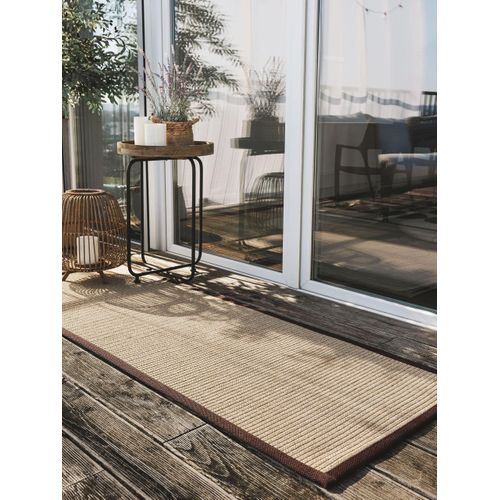 Tapis De Couloir Extérieur Et Intérieur Nandi Beige 70x200 Cm
