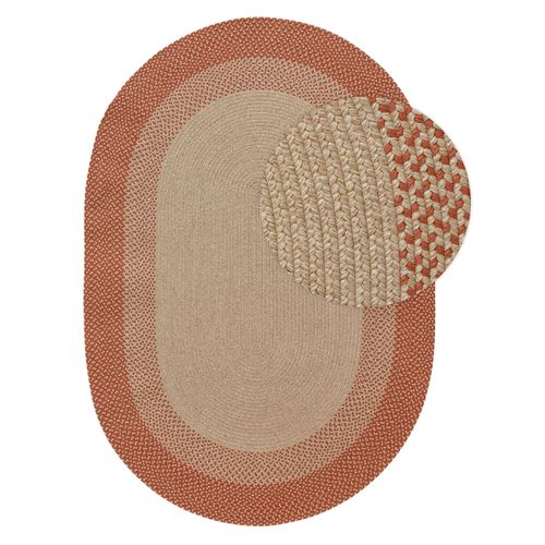 Tapis D'extérieur Et Intérieur Nandi Terracotta 140x200 Cm