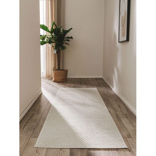 Tapis De Couloir Extérieur Et Intérieur Mars Crème 1 80x240 Cm