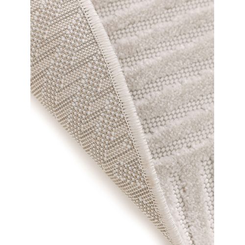 Tapis D'extérieur Et Intérieur Rond Mars Crème 1 160 Cm Rond