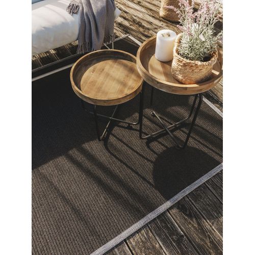 Tapis D'extérieur Et Intérieur Nandi Noir 90x130 Cm