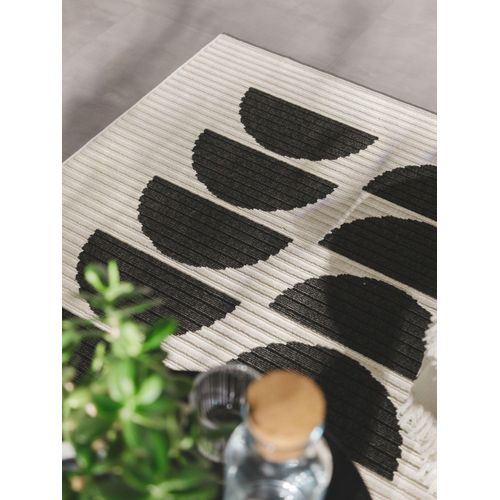 Tapis D'extérieur Et Intérieur Taro Noir Et Blanc 1 160x230 Cm