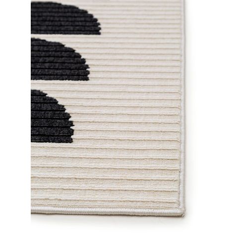 Tapis D'extérieur Et Intérieur Taro Noir Et Blanc 1 200x290 Cm