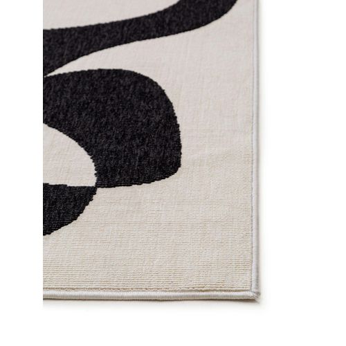 Tapis D'extérieur Et Intérieur Taro Noir Et Blanc 2 120x170 Cm