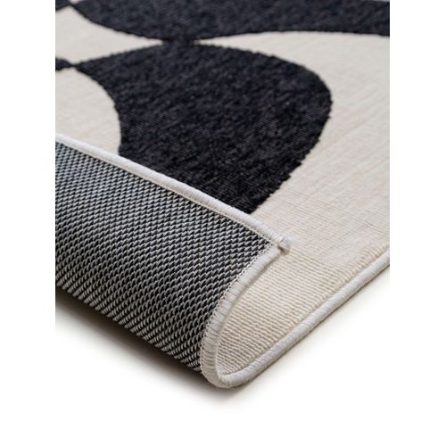 Tapis D'extérieur Et Intérieur Taro Noir Et Blanc 2 80x150 Cm