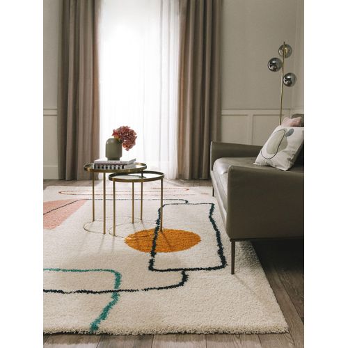 Tapis à Poils Longs Louise Multicouleur 140x200 Cm