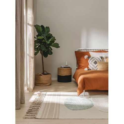 Tapis En Coton Gibson Bleu 120x170 Cm