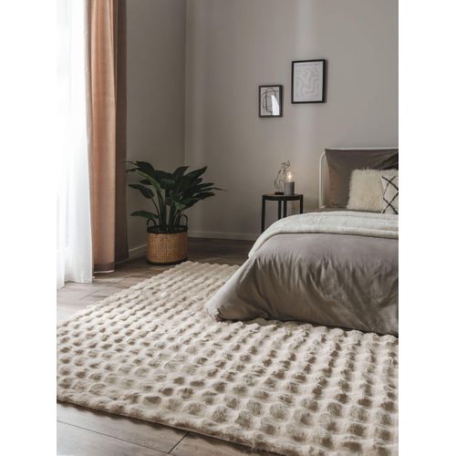 Tapis De Fourrure Dave Beige 120x170 Cm