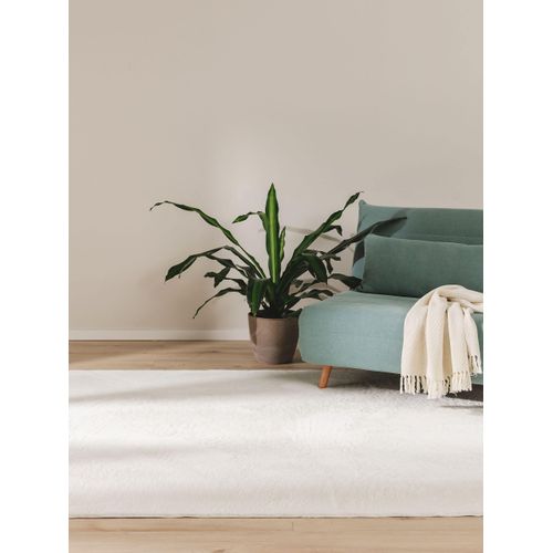 Tapis En Fausse Fourrure Furry Crème 60x120 Cm
