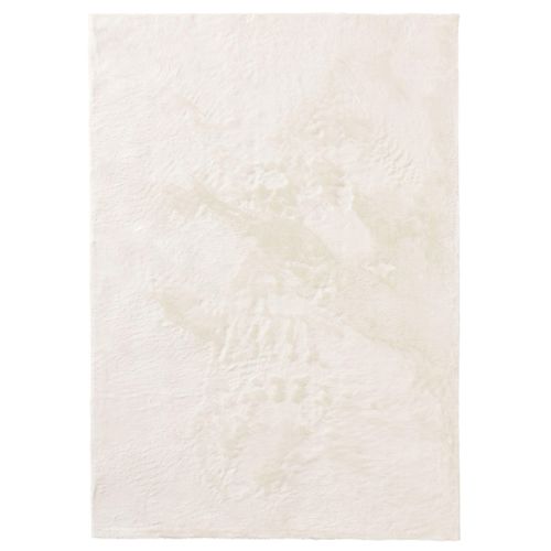Tapis En Fausse Fourrure Furry Crème 60x120 Cm