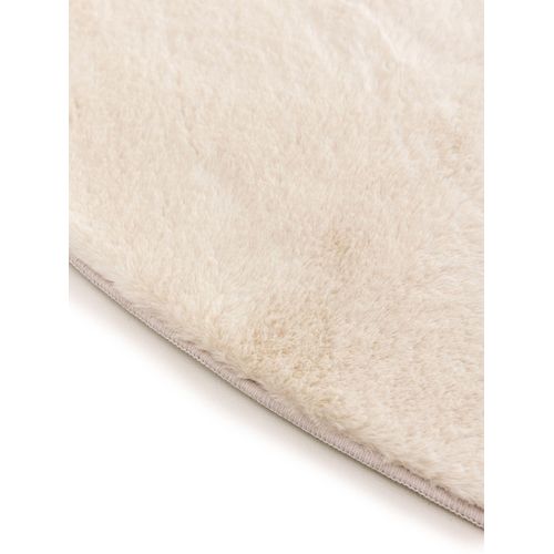 Tapis En Fausse Fourrure Furry Beige 200 Cm Rond