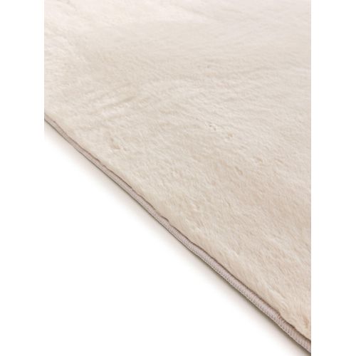 Tapis En Fausse Fourrure Furry Beige 60x120 Cm