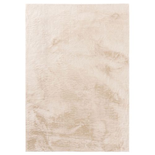 Tapis En Fausse Fourrure Furry Beige 80x150 Cm