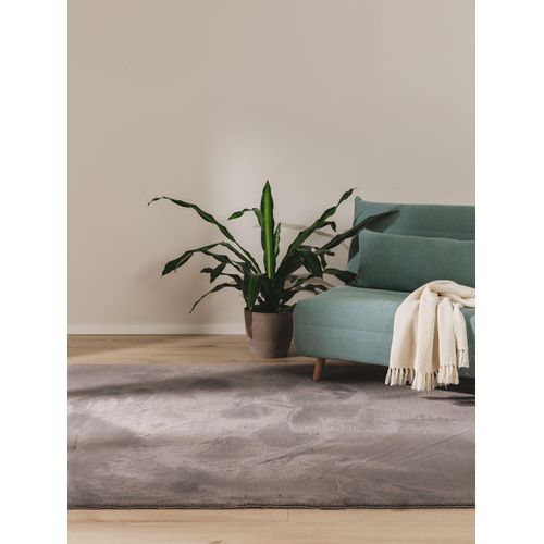 Tapis En Fausse Fourrure Furry Gris 200x290 Cm