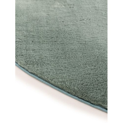 Tapis En Fausse Fourrure Furry Vert 200 Cm Rond