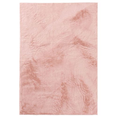 Tapis En Fausse Fourrure Furry Rose 60x120 Cm