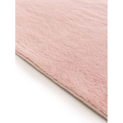 Tapis En Fausse Fourrure Furry Rose 80x150 Cm