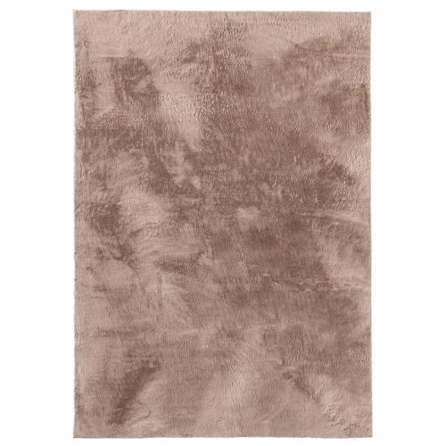 Tapis En Fausse Fourrure Furry Taupe 60x120 Cm