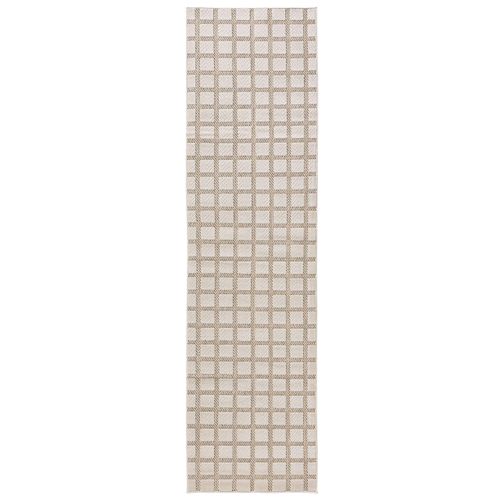 Tapis D'extérieur Et Intérieur Kaleo Crème/beige 80x300 Cm