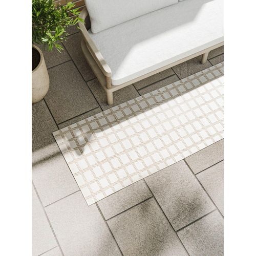 Tapis D'extérieur Et Intérieur Kaleo Crème/beige 70x200 Cm