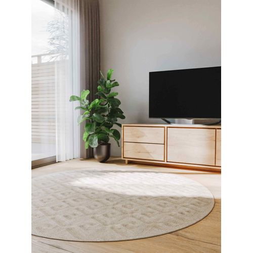 Tapis Leo Crème 200 Cm Rond