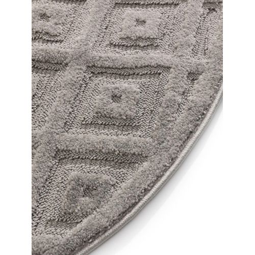 Tapis Leo Gris Clair 160 Cm Rond