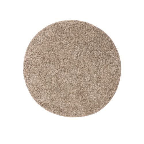 Tapis à Poils Longs Soho Beige 160 Cm Rond