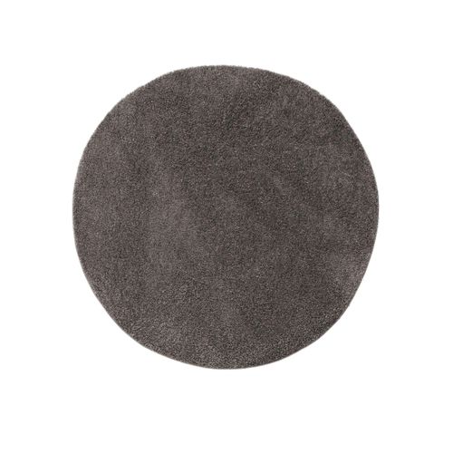 Tapis à Poils Longs Soho Gris 160 Cm Rond