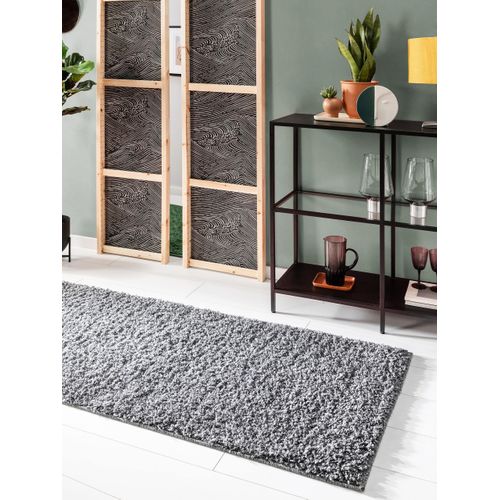 Tapis à Poils Longs Soho Gris 70x200 Cm