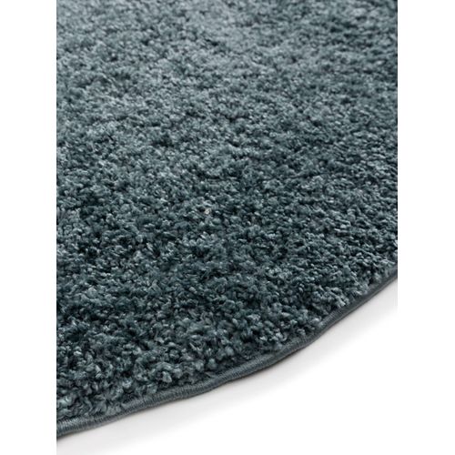 Tapis à Poils Longs Soho Bleu 160 Cm Rond