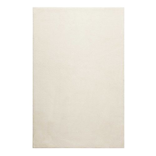 Tapis De Salon 160x230 Poil Ras Blanc Crème Lotta